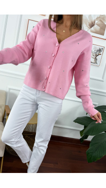 Sweter Loren różowy