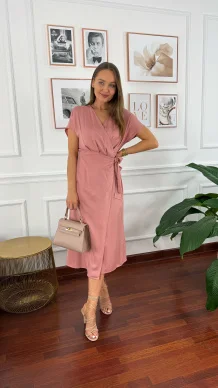 Torebka Debra brudny róż