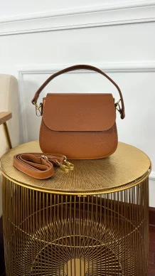 Skórzana torebka Noa camel