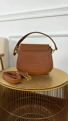 Skórzana torebka Noa camel