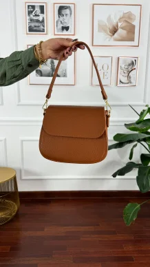 Skórzana torebka Noa camel