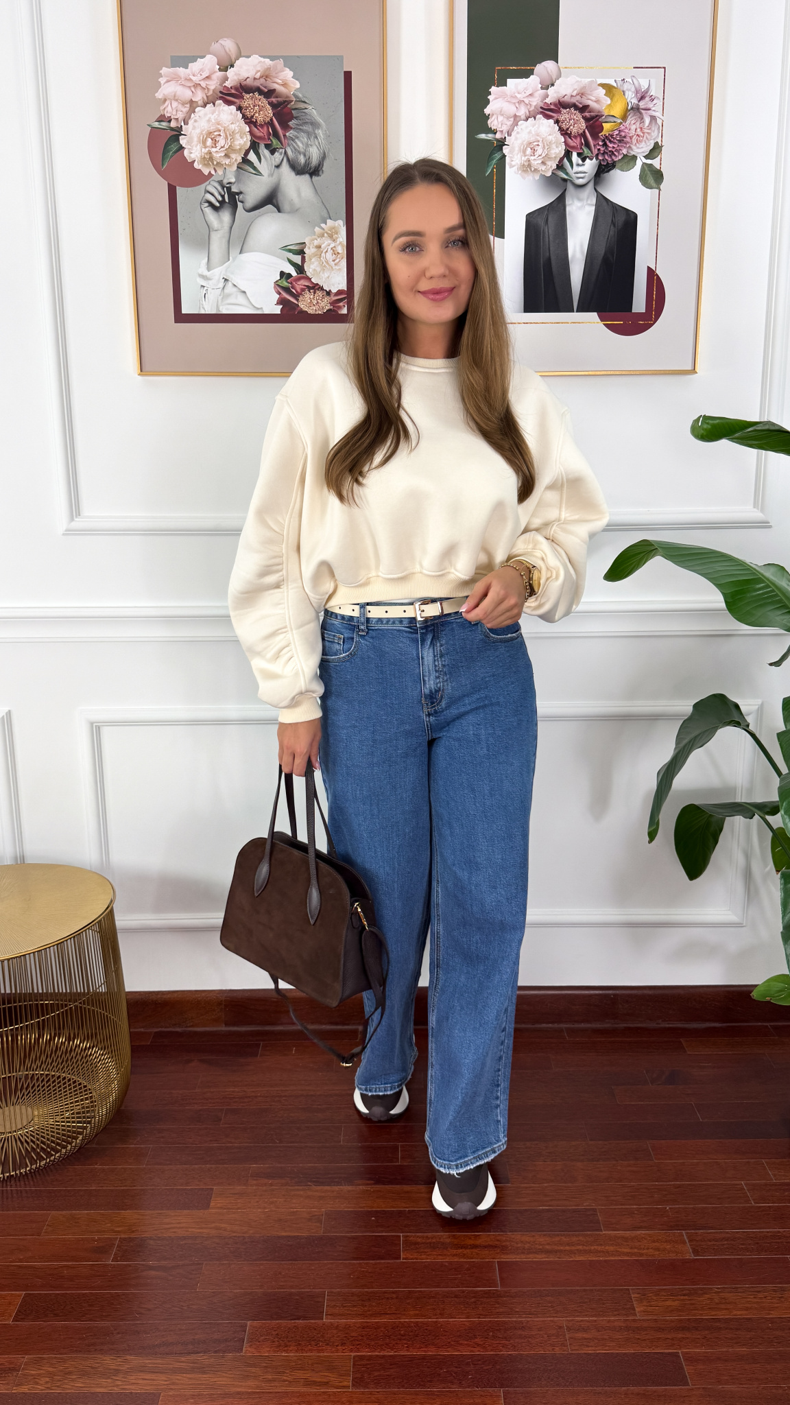 Bawełniana bluza Dolce ecru