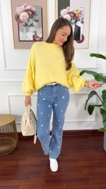 Spodnie wide leg Daisy denim