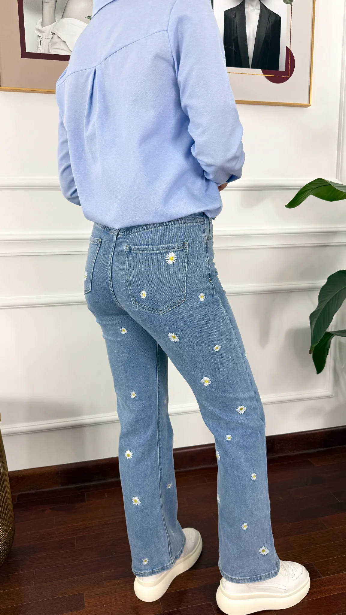 Spodnie wide leg Daisy denim