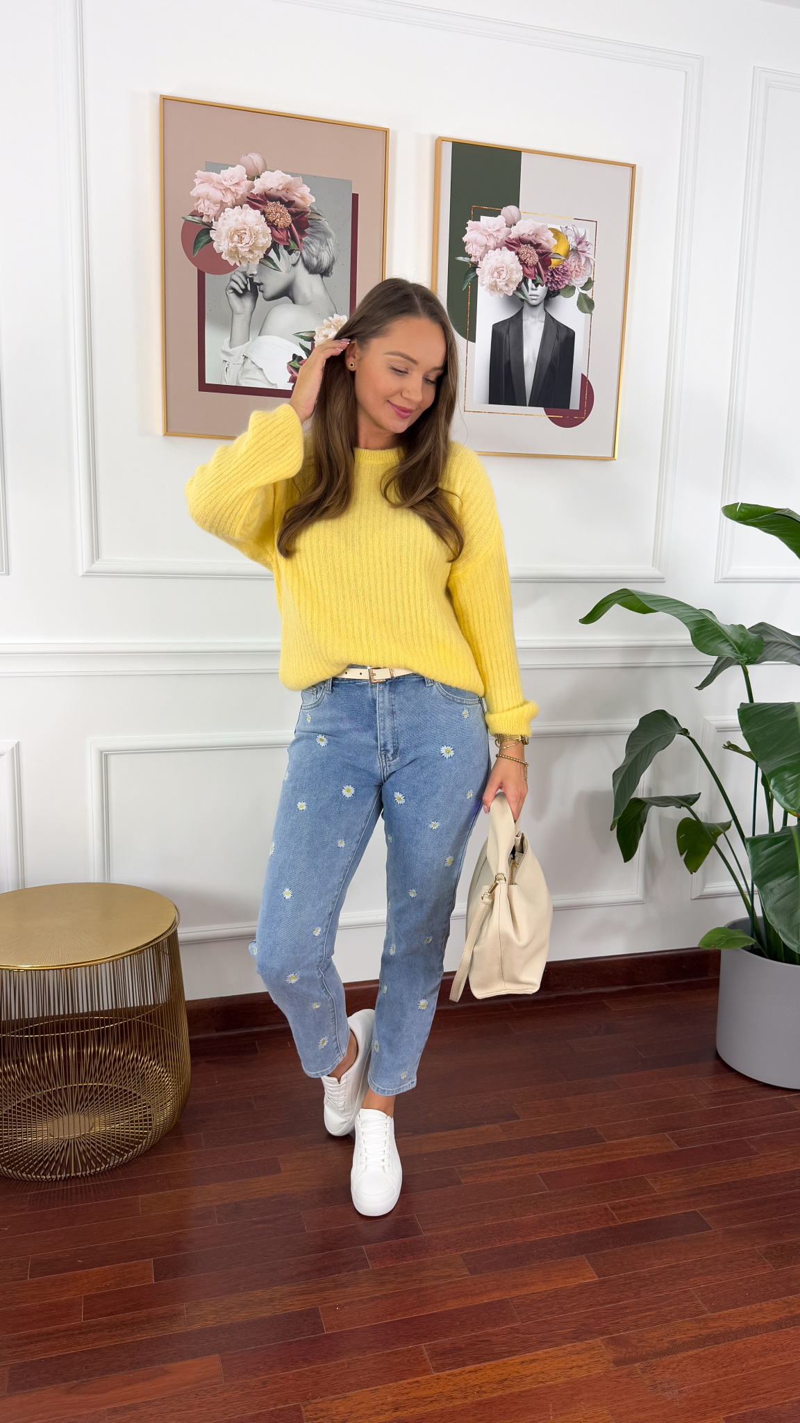 Spodnie mom fit Amaia denim