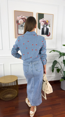 Spódnica midi Sara denim