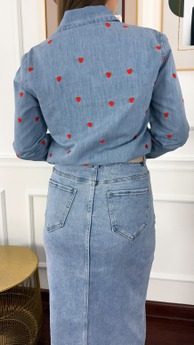 Spódnica midi Sara denim