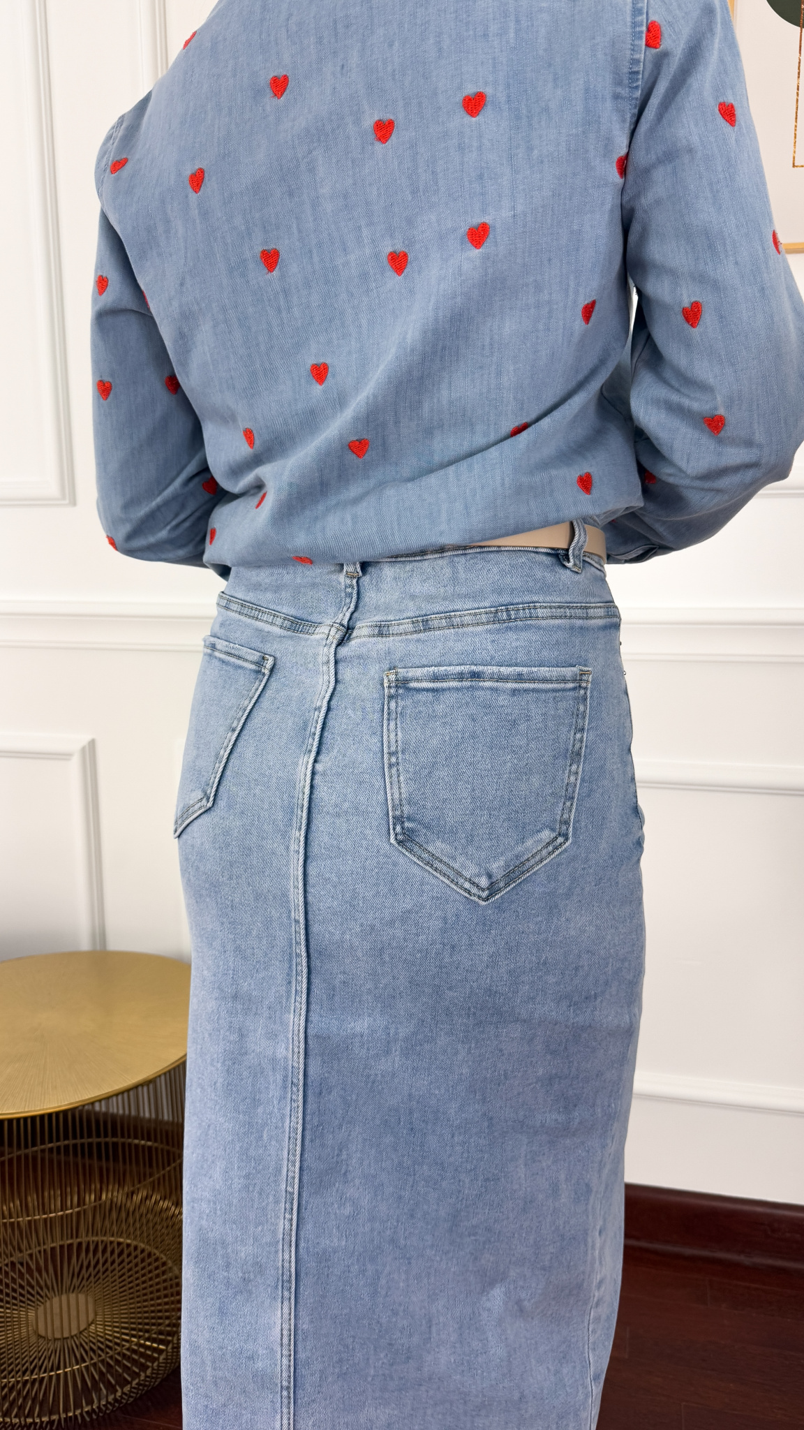 Spódnica midi Sara denim