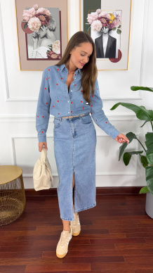 Spódnica midi Sara denim