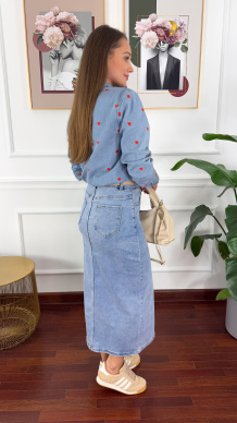 Spódnica midi Sara denim