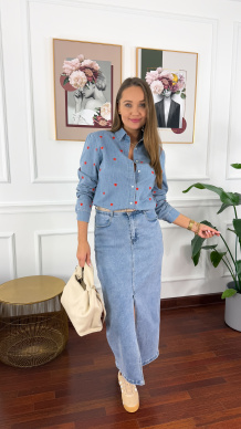 Spódnica midi Sara denim