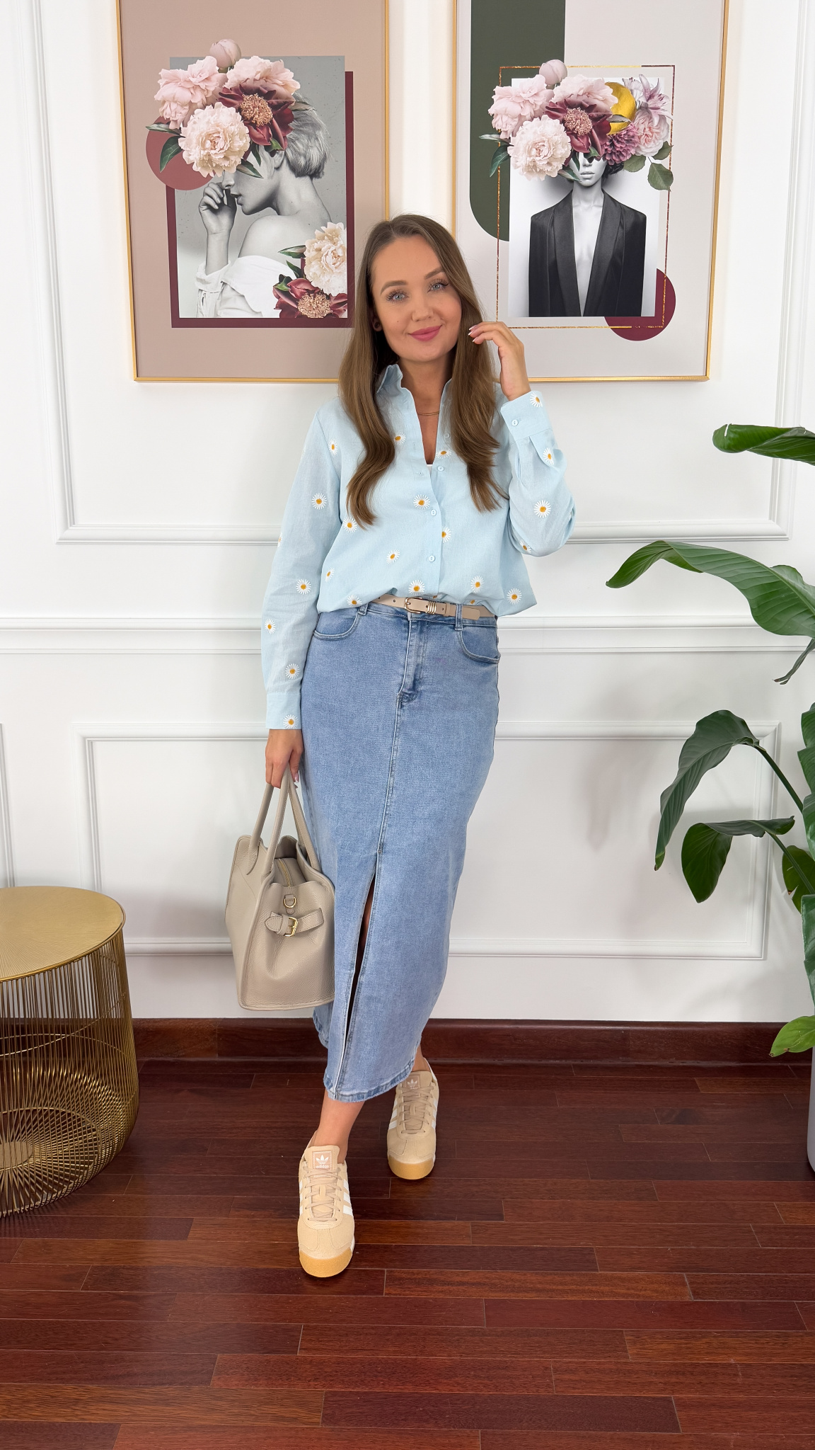 Spódnica midi Sara denim