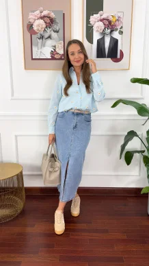 Spódnica midi Sara denim
