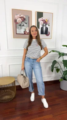 Spodnie balloon fit Livia denim