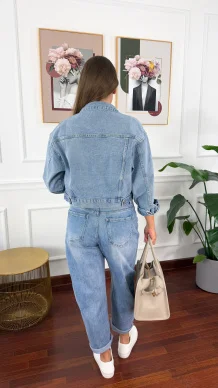 Spodnie balloon fit Livia denim