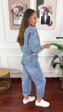 Spodnie balloon fit Livia denim