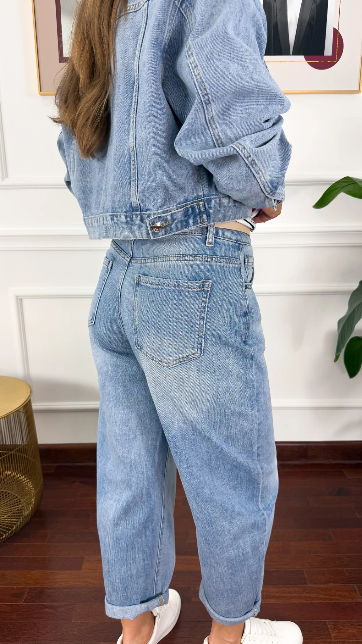 Spodnie balloon fit Livia denim