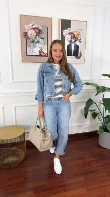 Spodnie balloon fit Livia denim