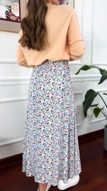 Wiskozowa spódnica maxi Lush flower