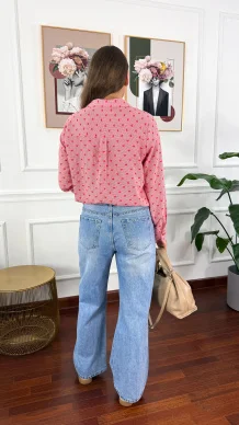 Spodnie wide-leg Sway jasny denim
