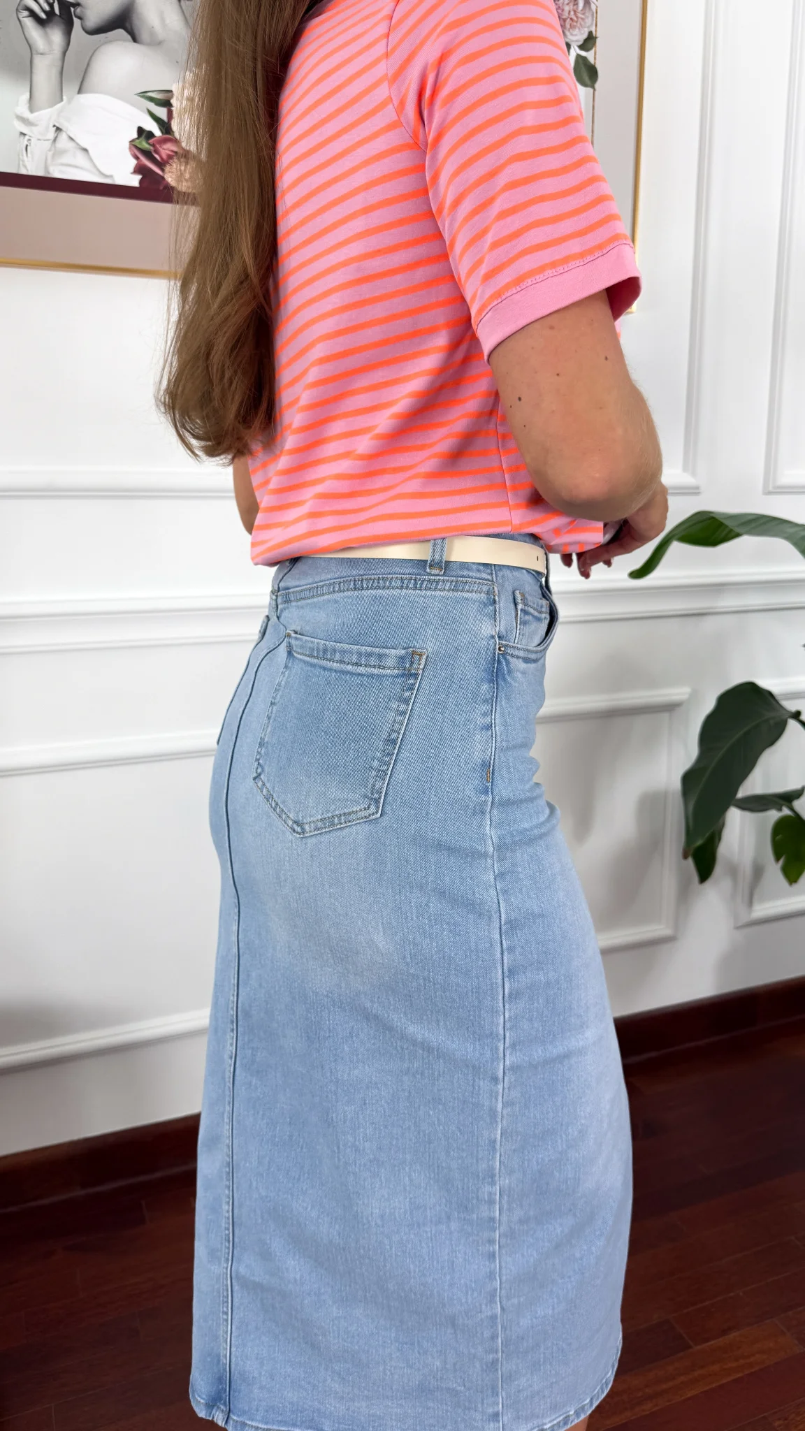 Spódnica midi Rose denim