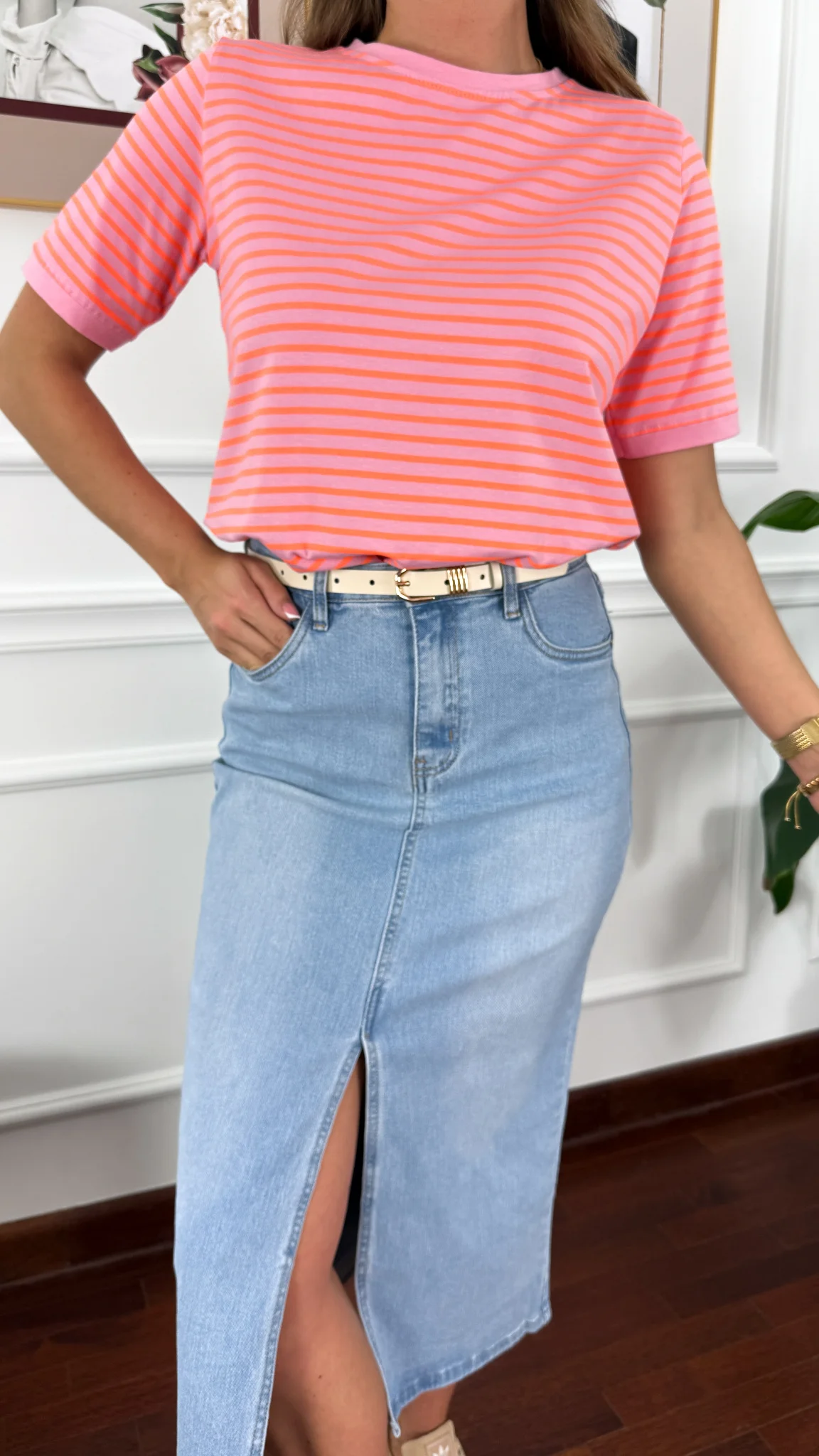Spódnica midi Rose denim