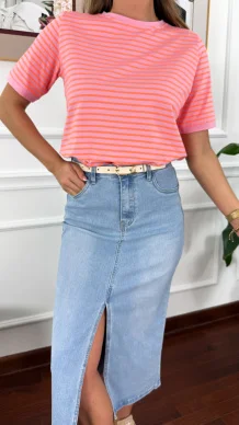 Spódnica midi Rose denim