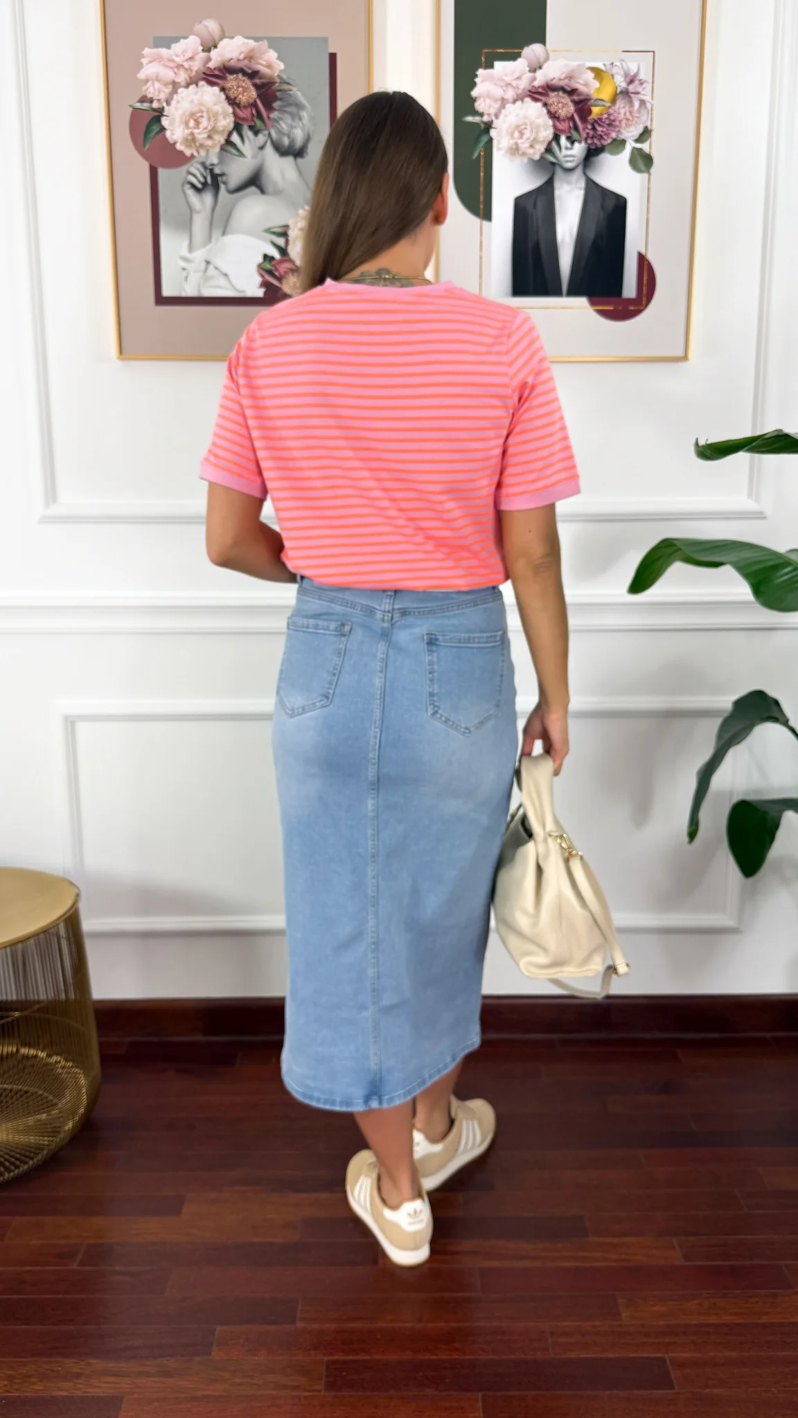 Spódnica midi Rose denim