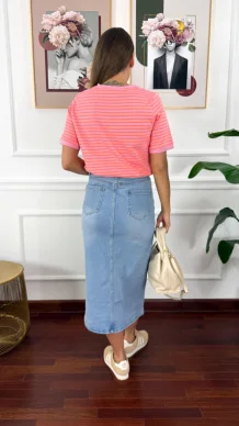 Spódnica midi Rose denim