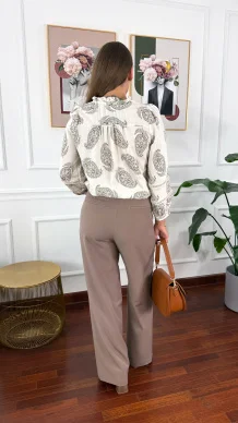 Koszula boho Ripple ecru
