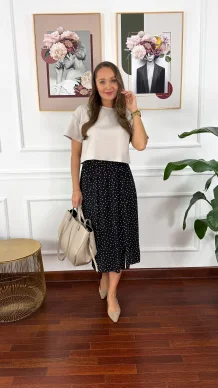 Bawełniany T-shirt Halo cappuccino