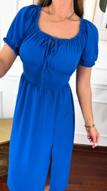 Hiszpanka midi Amora chabrowa