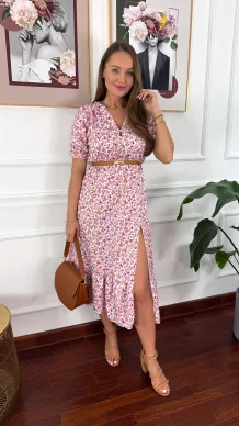 Skórzany pasek Sofia camel