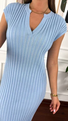 Wiskozowa sukienka Cinza baby blue