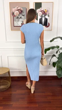 Wiskozowa sukienka Cinza baby blue