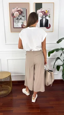 Spodnie culotte Brera beżowe