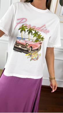 Bawełniany T-shirt Lago paradise