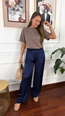 Bawełniany T-shirt Zuna cappuccino