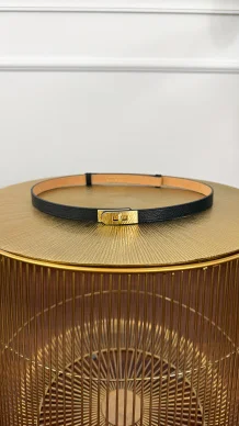 Skórzany pasek Sofia czarny