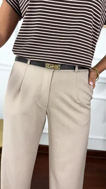 Skórzany pasek Sofia czarny