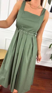 Bawełniana sukienka Milen khaki