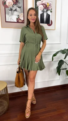 Wiskozowa sukienka Penia khaki