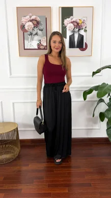 Wiskozowa bluzka Jane bordowa