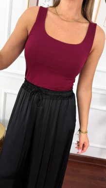 Wiskozowa bluzka Jane bordowa