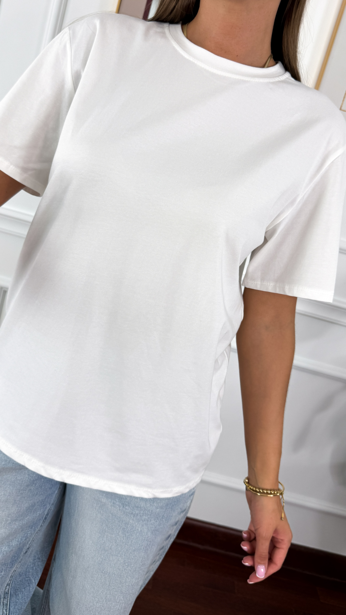 Bawełniany T-shirt Zuna biały