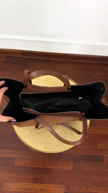 Skórzana torebka Fino brązowa