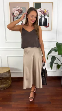 Wiskozowa spódnica Petra kaszmirowa