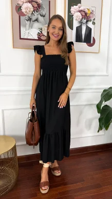 Wiskozowa sukienka Jolia czarna