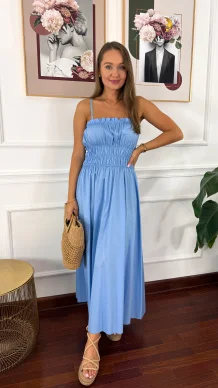 Bawełniana sukienka Rella baby blue
