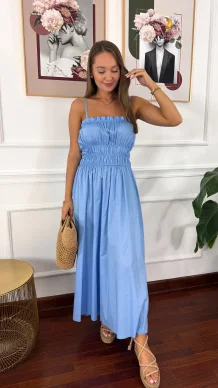 Bawełniana sukienka Rella baby blue